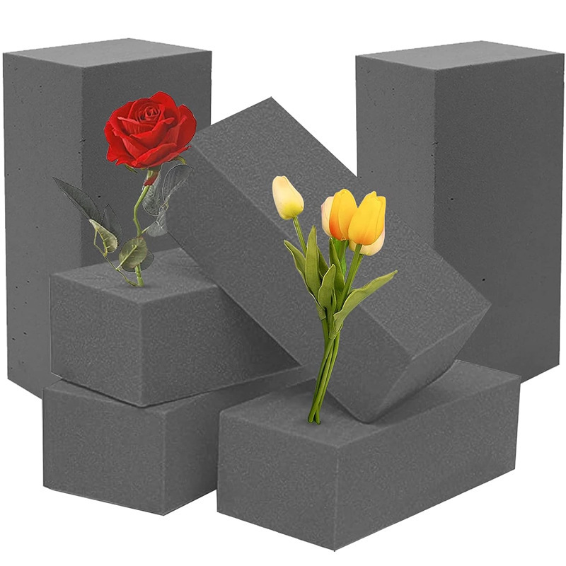 

Floral Foam Blocks For Fresh And Artificial Flowers - 2pcs/6pcs Set, Premium Polyresin Craft Foam, Ideal For Wedding And Event Arrangements, Non-toxic And Durable