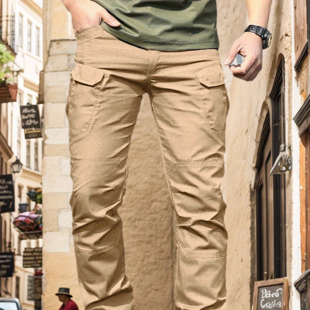 

Men's Cargo Pants Outdoor Hiking Multi-pocket Utility Long Trousers, Casual Style, For All Seasons