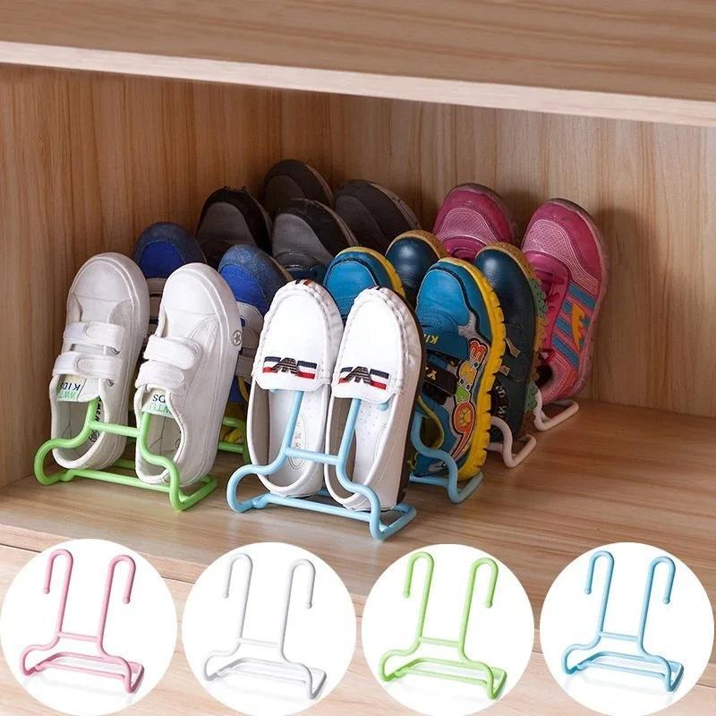 4pcs space saving shoe racks   plastic wall mounted organizer for   shoes shoe storage organizer drying racks details 1