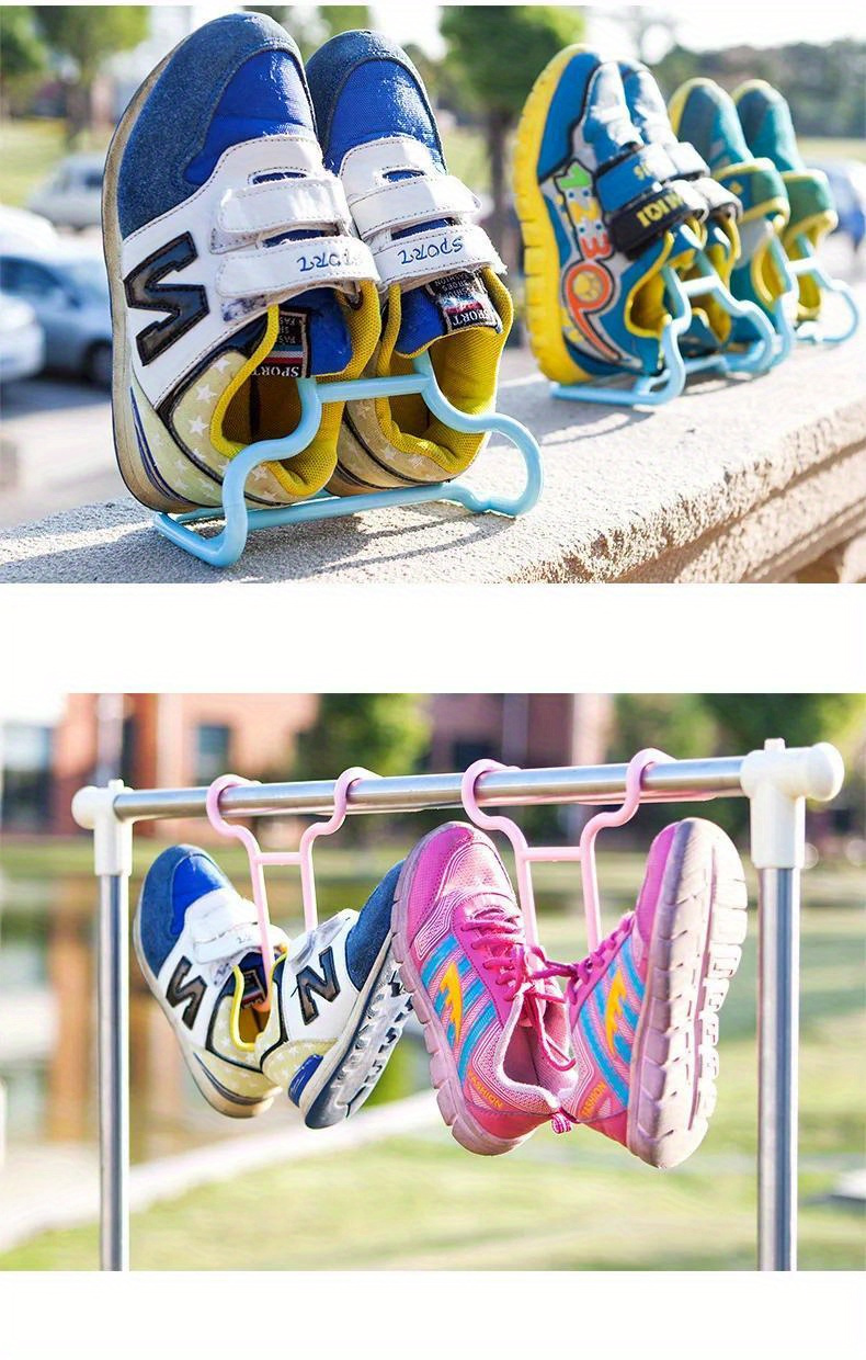 4pcs space saving shoe racks   plastic wall mounted organizer for   shoes shoe storage organizer drying racks details 3