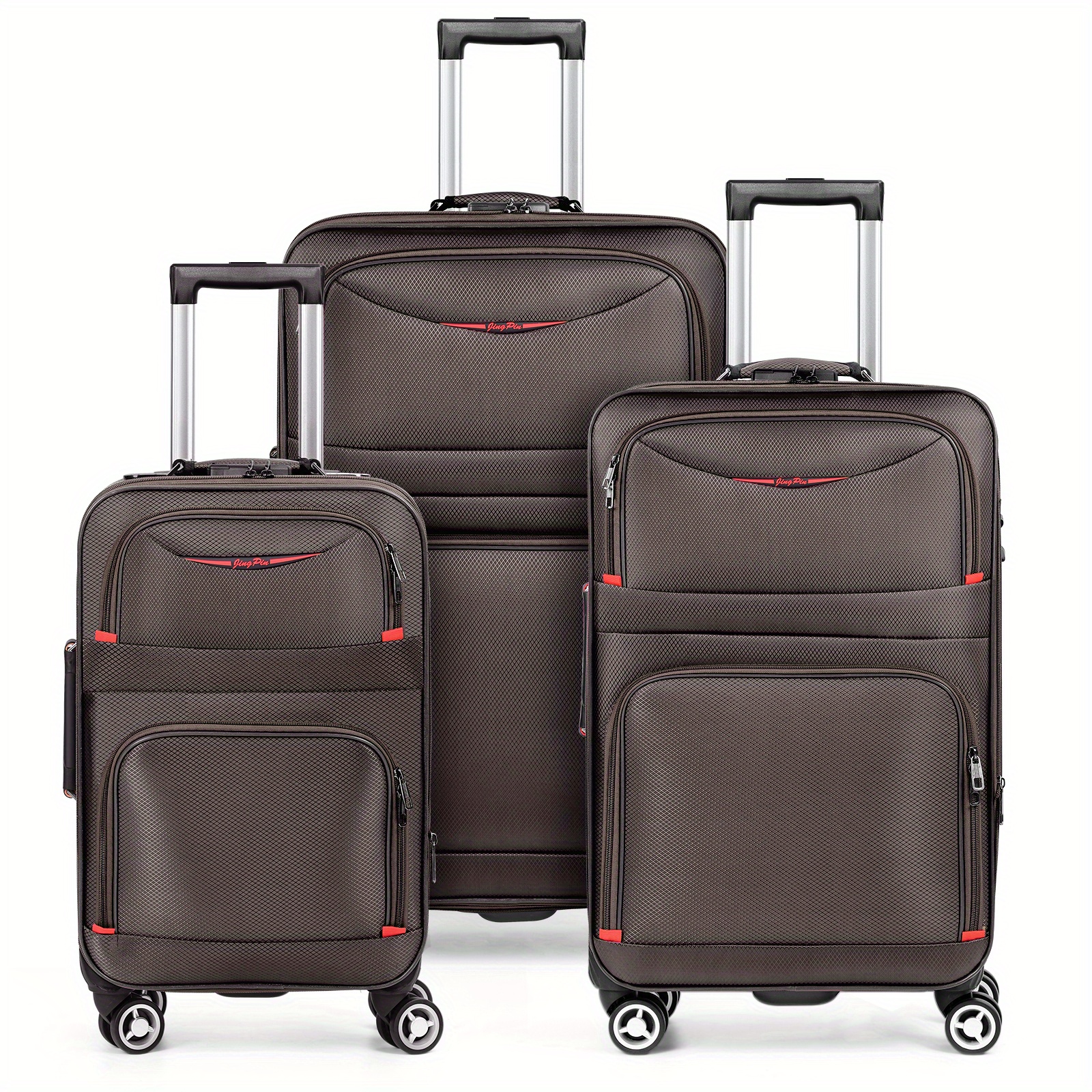 lightweight softside luggage spinner wheels expandable Temu