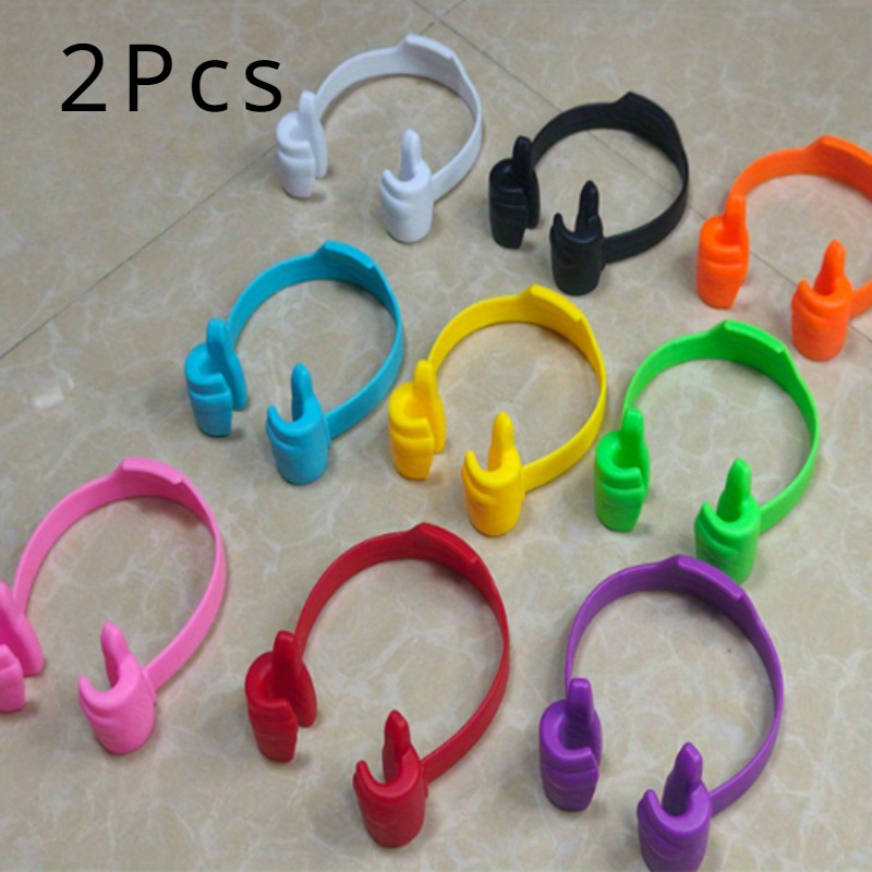 2ps Thumbs Up Shape Phone Holder, Portable Universal Lazy Desktop Phone Holder, Plastic Phone Holder, Smartphone Tablet Holder, Suitable For Home (random Colors)