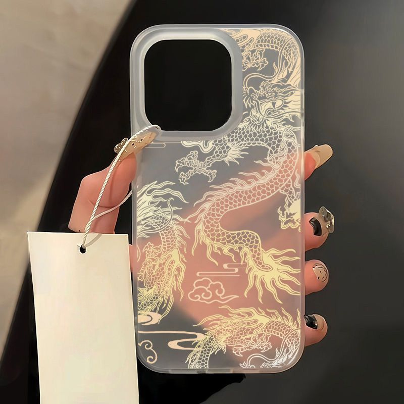 

Dragon Design Tpu Case Compatible With Iphone 11/12/13/14/15 Series - Shockproof Matte Finish Slim Protective Cover With Precision Cutouts For Men And Women