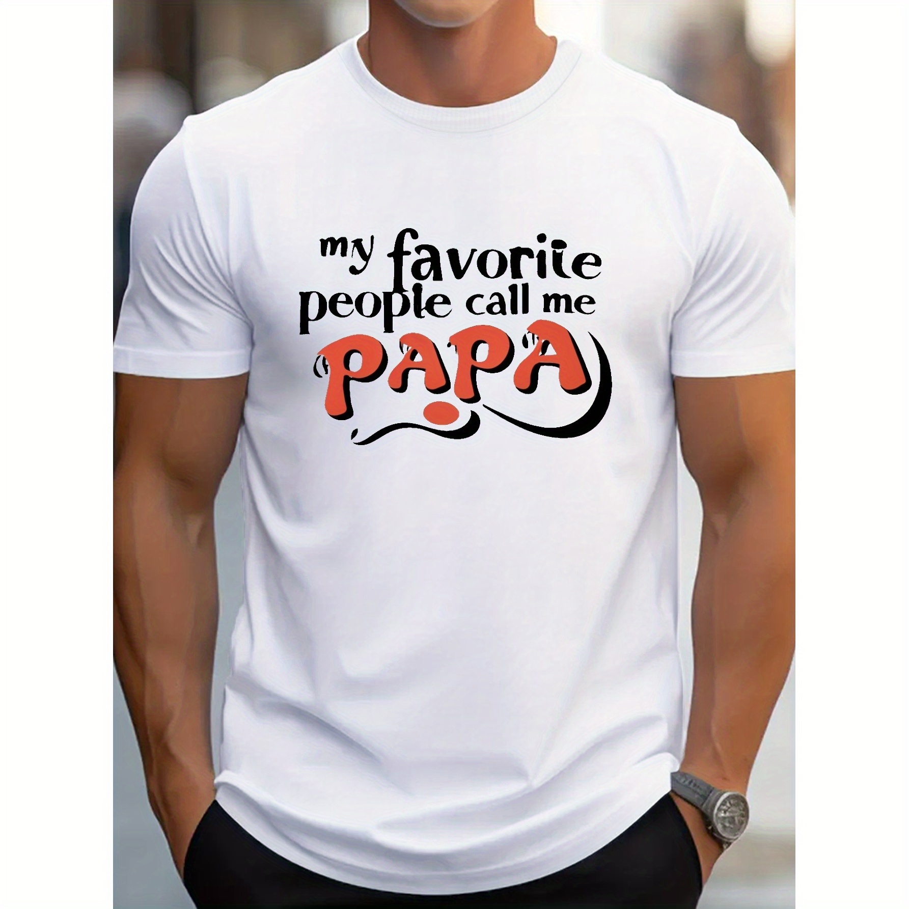 

Groovy Papa G500 Pure Cotton Men's T-shirt Comfort Fit