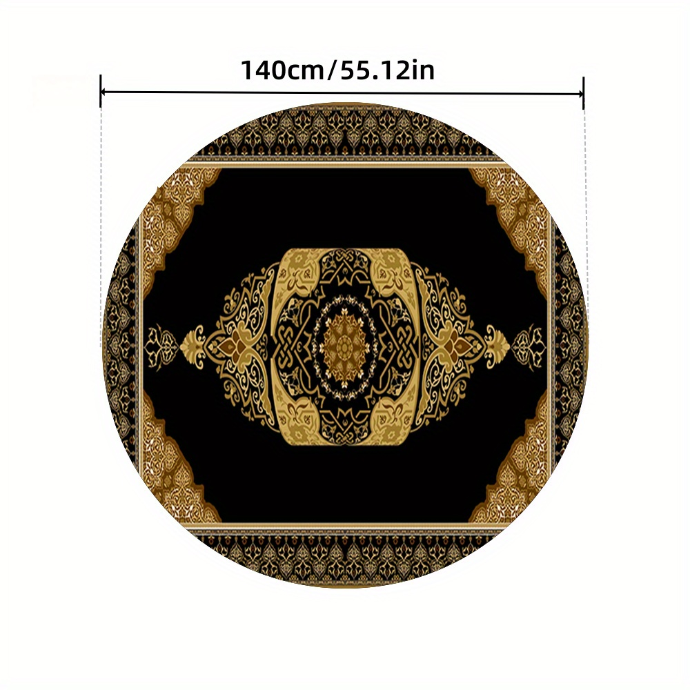 

Elegant Dark Print Tablecloth - Waterproof & Oil-resistant, Dining, Office, And Home Use - Polyester, Rectangular Shape