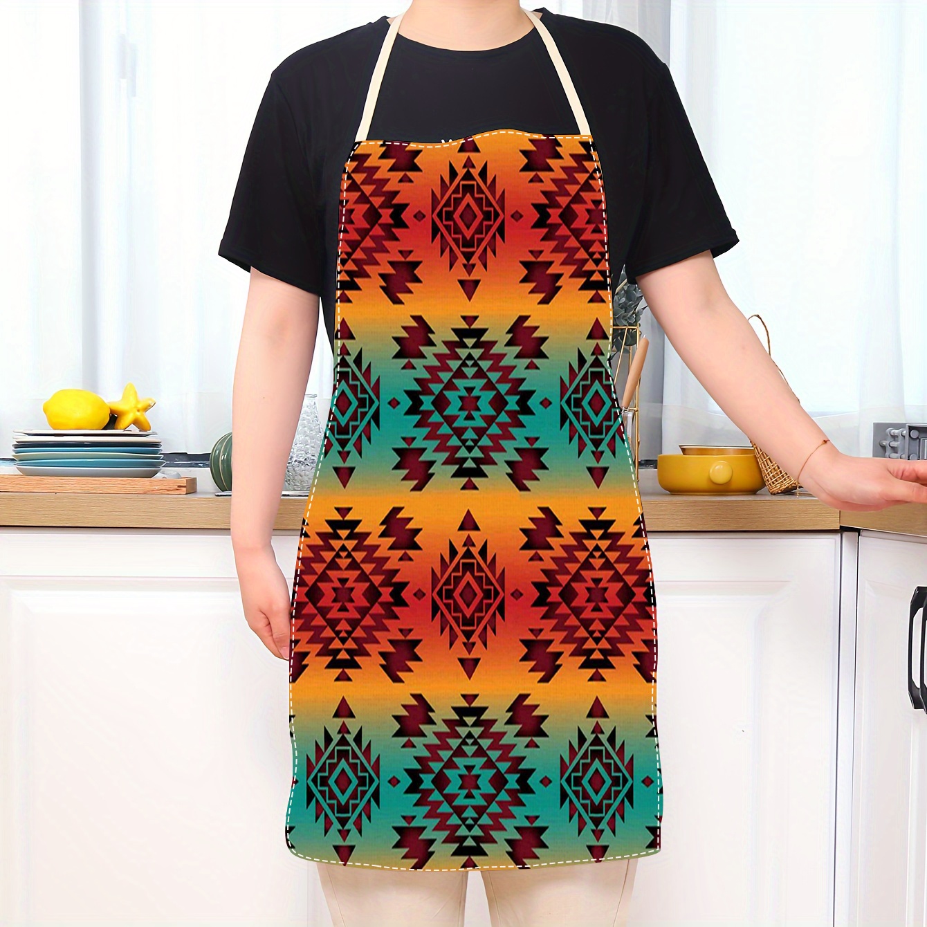 

& Traditional - Sleeveless, Printed, For Cooking & Cleaning, For & Restaurant Use,