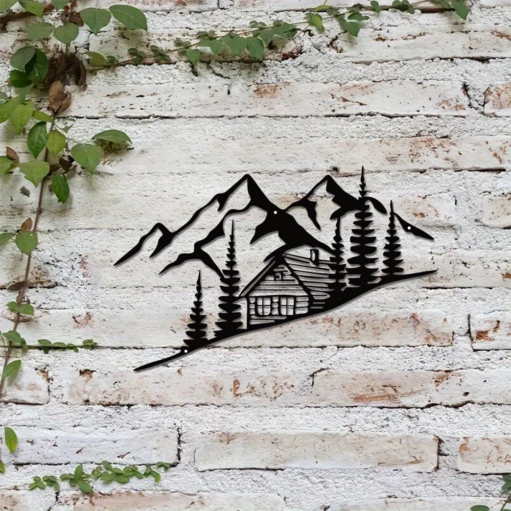 Mountain Metal Wall Art, Nature Landscape Decor, Mountains Art, Large Wall Art, Farmhouse Decor, Housewarming Gift, Wall Hangings, Home Art