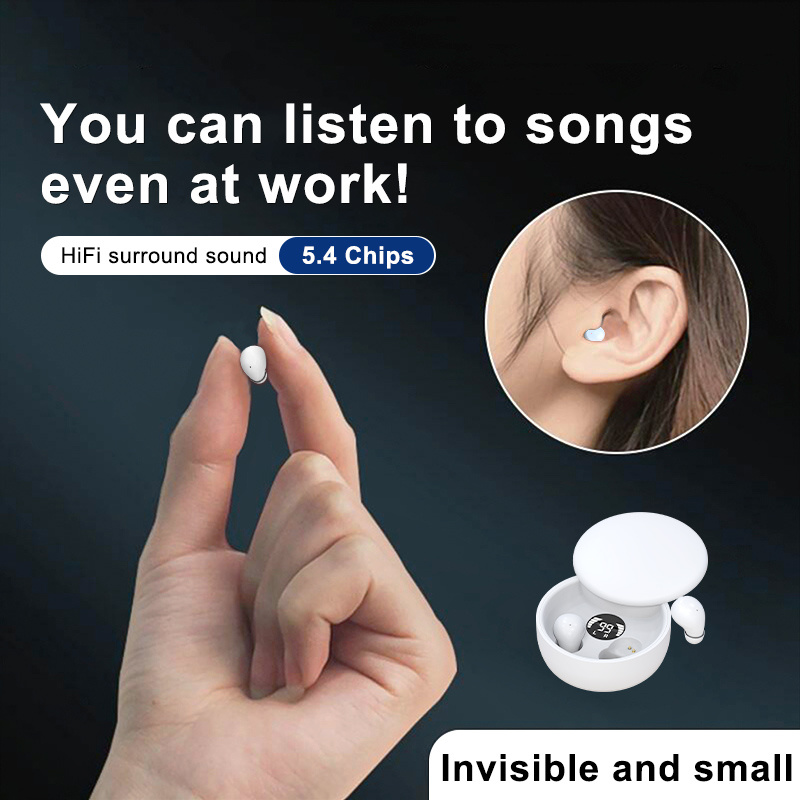 Smallest Bluetooth Earpiece Hidden Earbuds For Work Tiny Invisible
