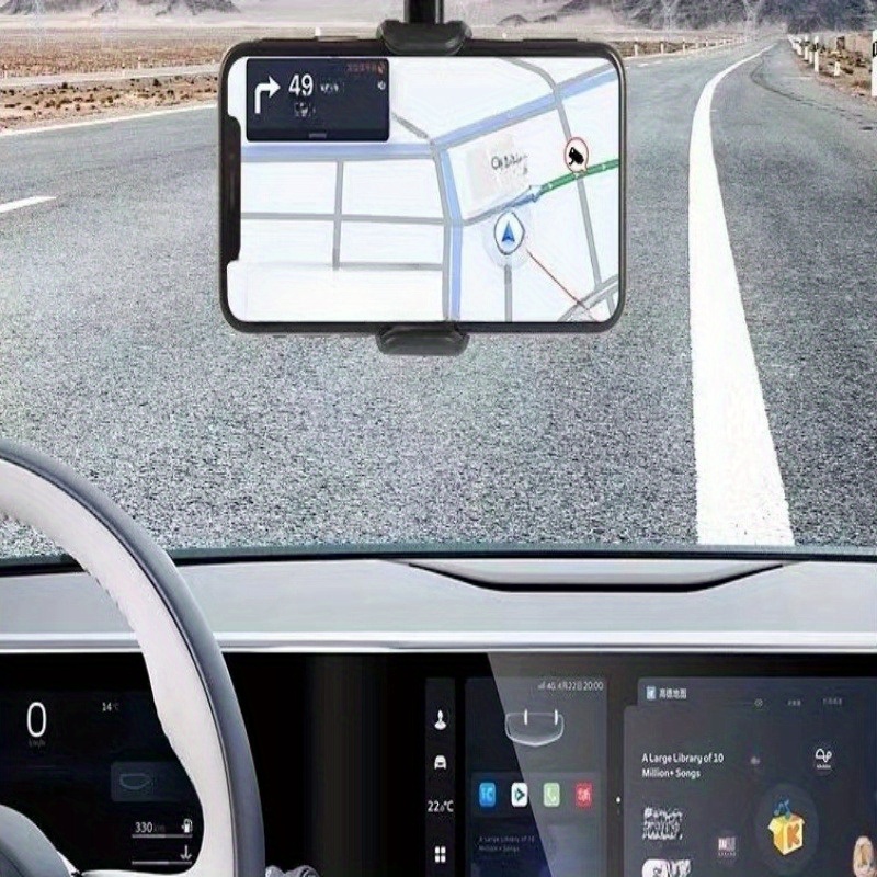 Dash Cam & Phone Mount For Rearview Mirror 360° Rotation, Easy