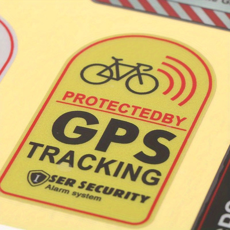 Reflective Gps Tracking Alarm Decals Pe Material Anti theft - Temu