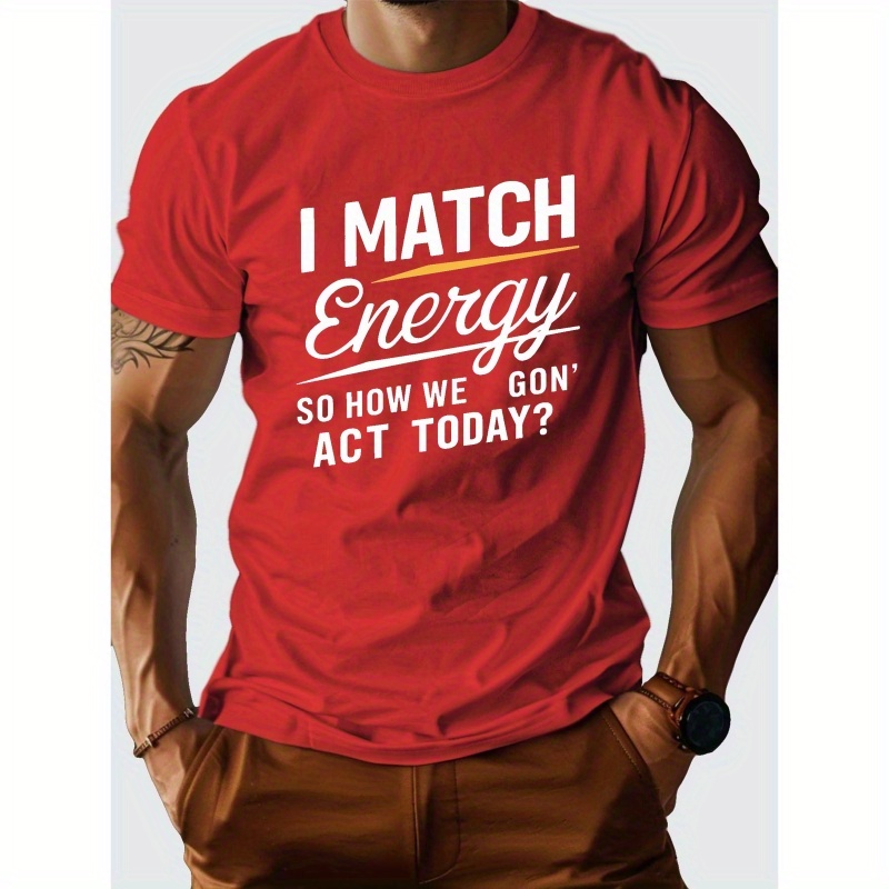 

I Match Energy Pure Cotton Men's Tshirt Comfort Fit