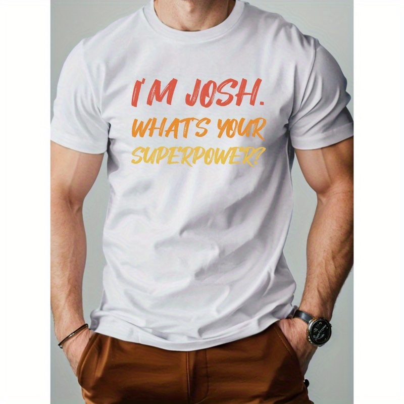 

Josh Superpower Pure Cotton Men's Tshirt Comfort Fit