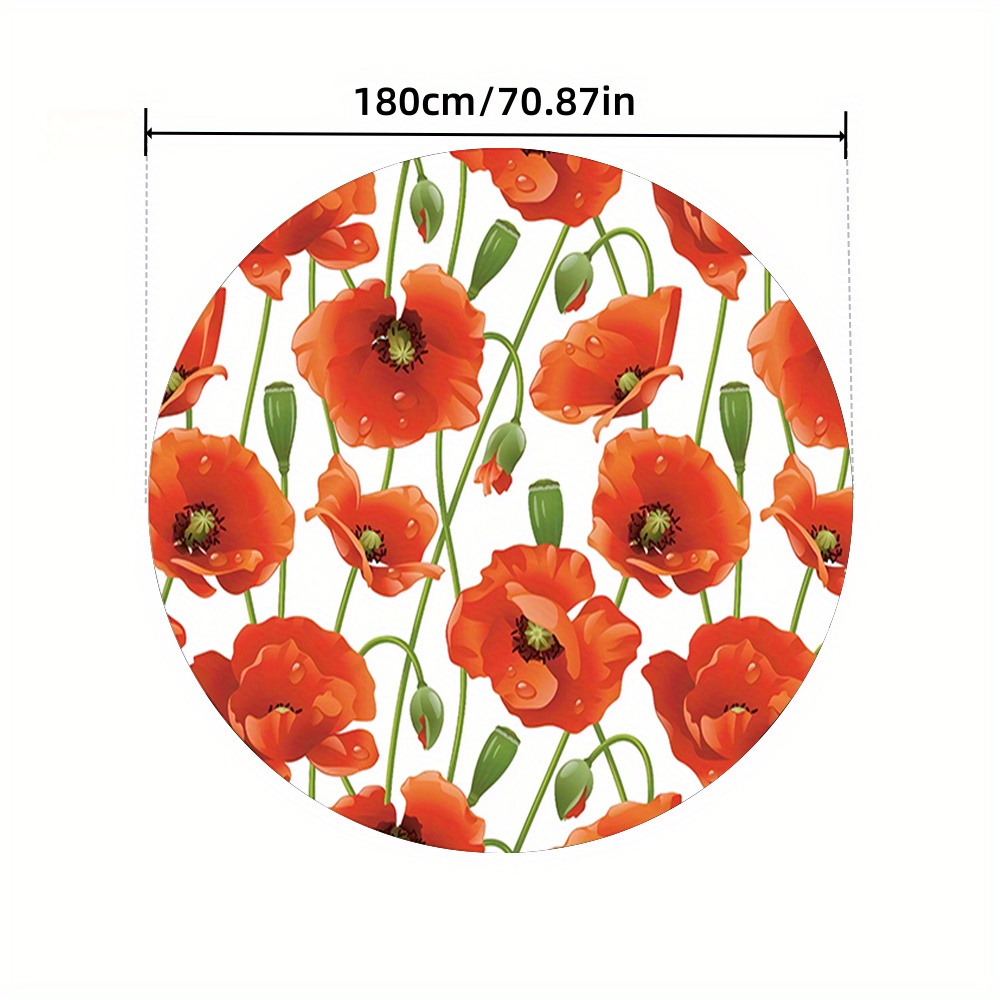 

Nappe Ronde en 1pc - Imperméable, Résistante à l'Huile, Isolante Thermique, -Taches, à Nettoyer Tables à & Café, Décoration de Fêtes, et