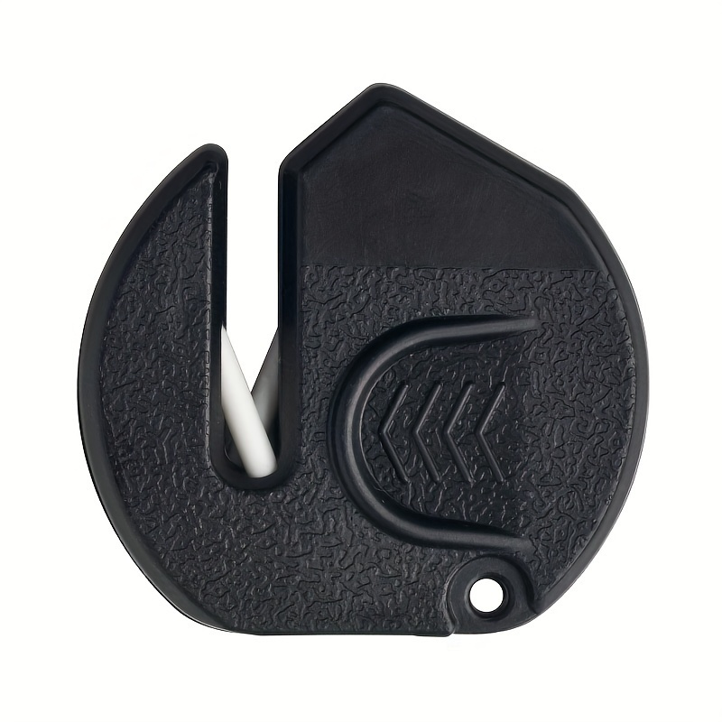 TEMU Portable Manual Knife Sharpener - No Electricity Needed, With Sharping Edge & Non-slip Grip - Compact Camping, Kitchen, Travel Sharpening Tool -