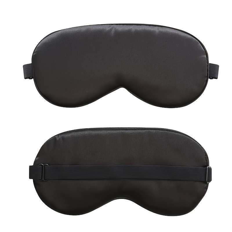 Sleep Eye Mask Night Cover Eye Sleeping Silk Satin Masks For Women And Men, Blindfold Eye Patch For Airplane, Travel, With Adjustable Strap