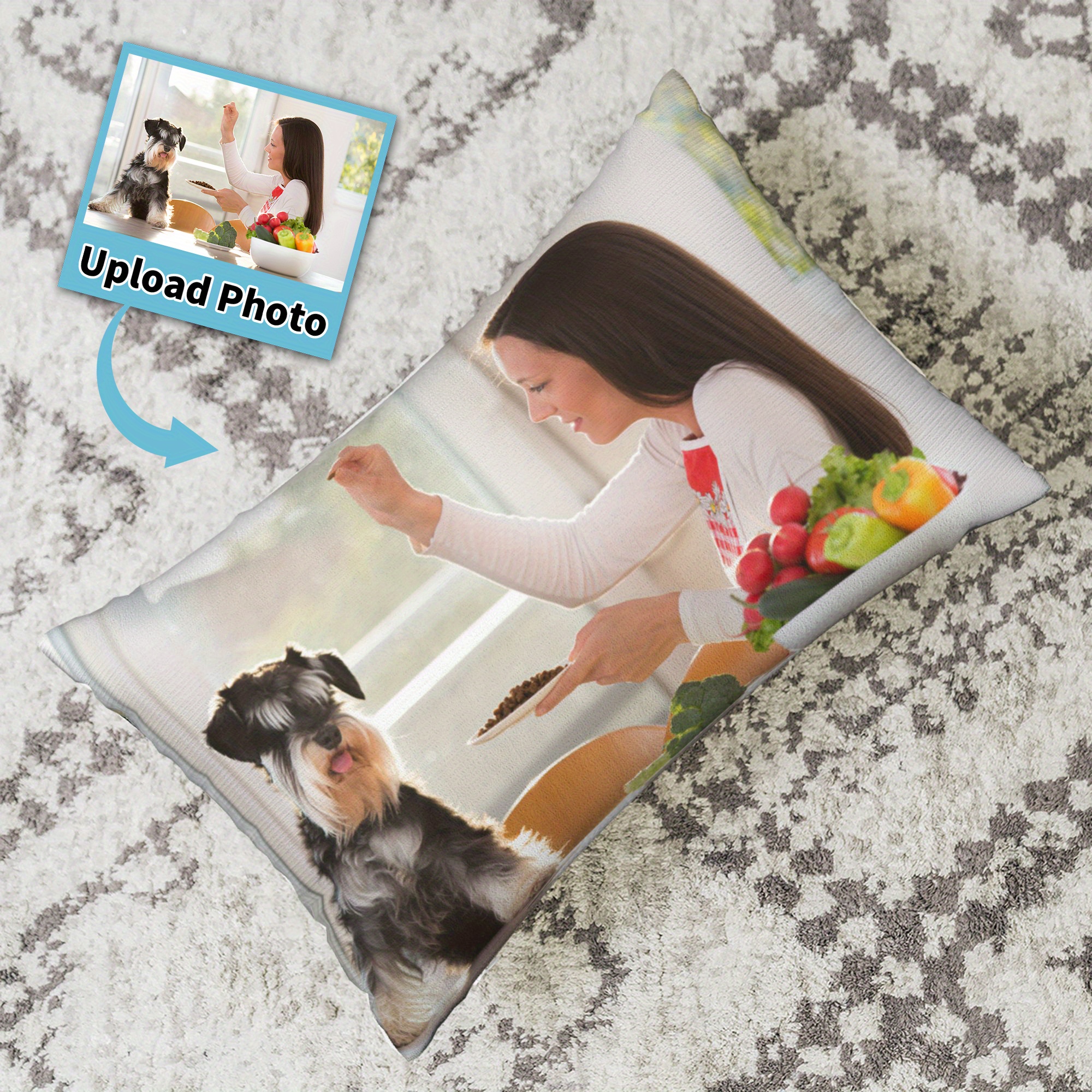 

Personalized Photo Pillowcase - Double-sided, Custom Print Design, Soft Polyester, Zip Closure - Perfect For Mother's Day, Valentine's, Graduation & More - 20"x30" Or 16"x24" Sizes Available