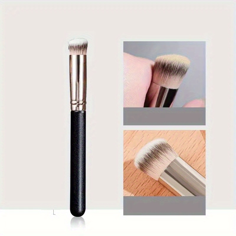 TEMU Foundation Concealer Brush, Premium Nose Contour Kabuki Blusher Brushes, Flawless Under Eye Dense Face Makeup Brush For Blending Liquid, Buffing, Sculpting, Mineral Powder