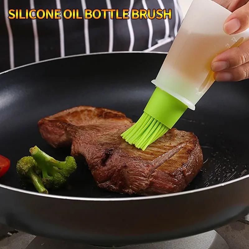 

Silicone Kitchen Oil Brush Set: High-temperature Resistant, Food Grade, Bbq Brush For Baking And Cooking