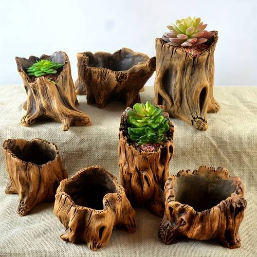 1pc contemporary tree root planter with irregular shape indoor outdoor use for home decor
