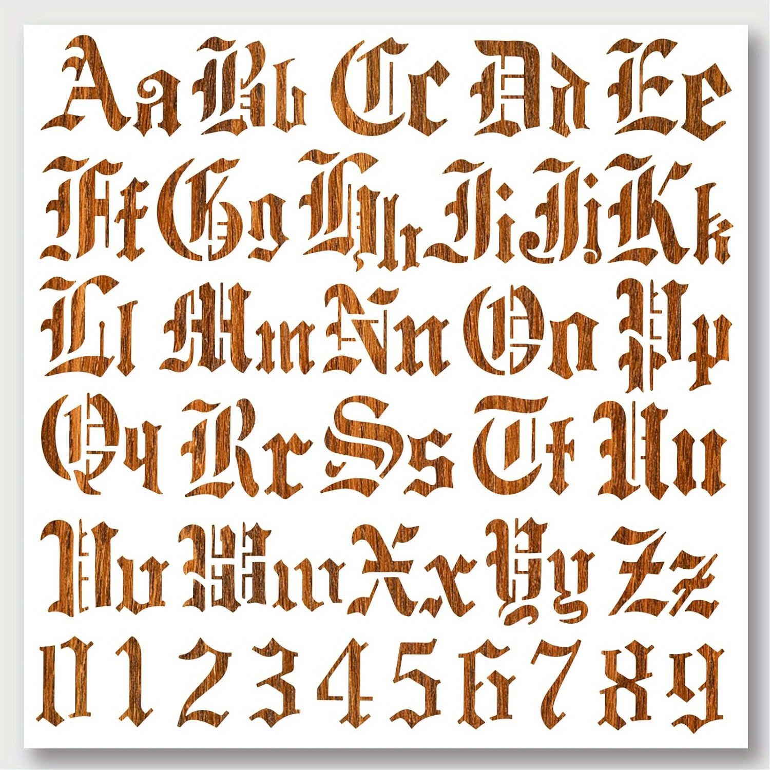 Pochoirs De Lettrage Gothique