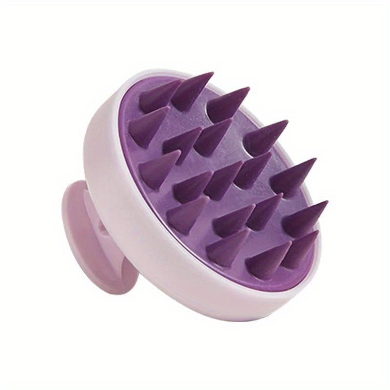 silicone scalp massager and shampoo brush - manual, unscented, battery- washing and stress relief tool for shower and | Shop Trends | Temu