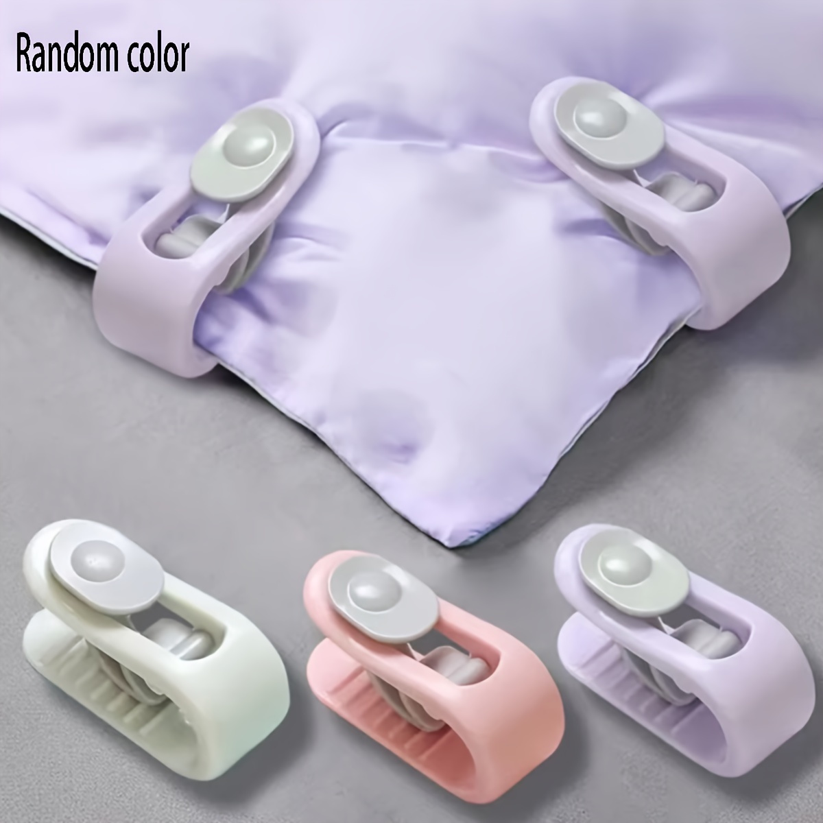 6pcs green non slip bedding clips set adjustable duvet cover sheet grippers anti movement mattress holders for secure comforter placement details 1