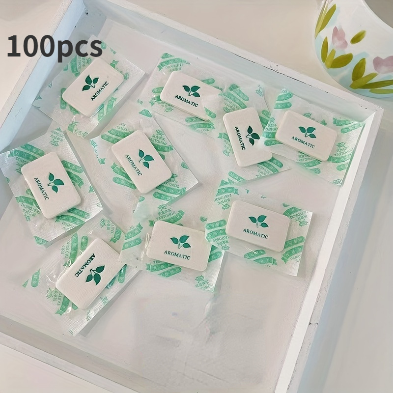 TEMU [hot ] -scented Sachets - 100pcs/set For Closet, Car & Room : /compressed Sheets/ Sticks