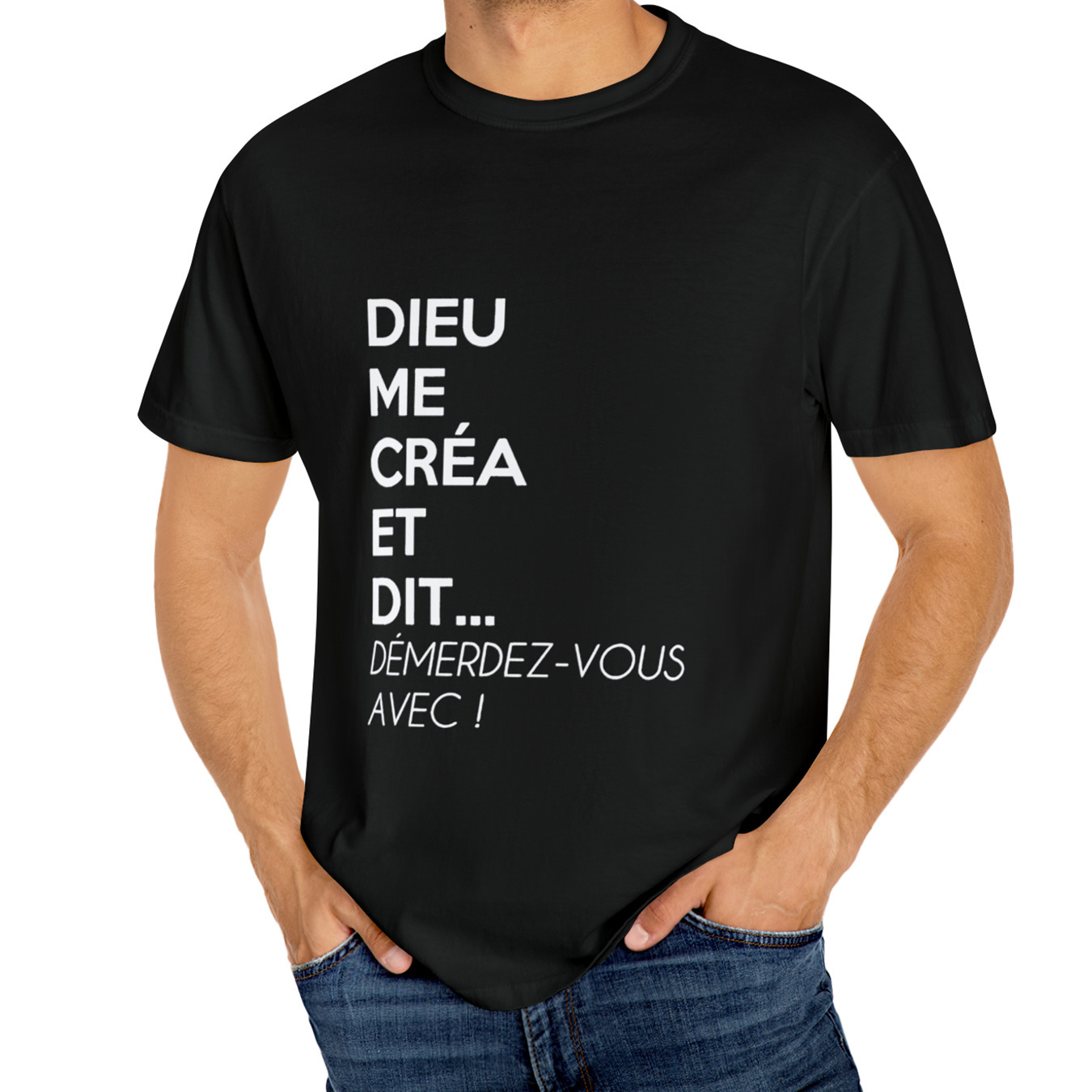 

T-Shirt Décontracté en Coton pour Homme - Manches Courtes, Col Rond avec Imprimé Lettres | pour d'Été &