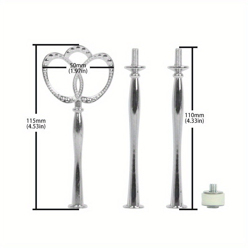 TEMU Accessoires de quincaillerie pour présentoir à cupcakes, support de couronne de moule en métal pour plateau de fruits, présentoir à gâteaux,