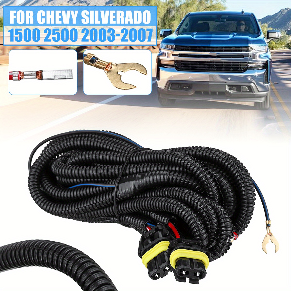 

For For Silverado Fog Wiring -kit 2003-2007 1500 2500 Hd