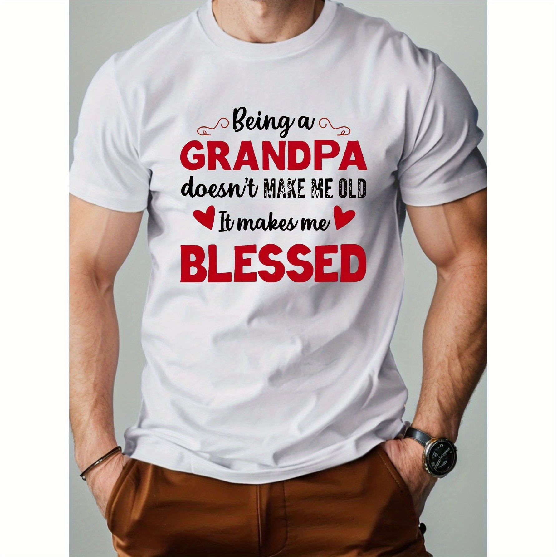 

Grandpa Bless Pure Cotton Men's Tshirt Comfort Fit