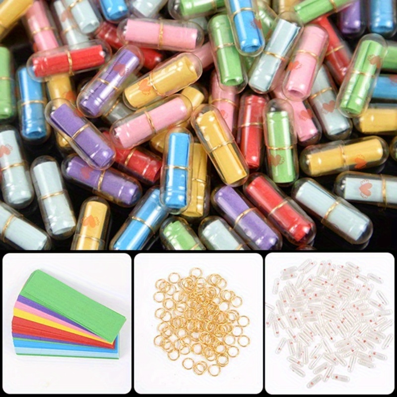 Image of Gift For Her/him 105pcs Mini Message Capsule Colorful Heart Event Birthday Party Favor Gift For Girlfriend Boyfriend Wedding Party Favor Birthday Gift Game Props