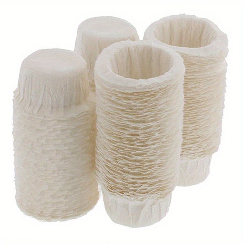 

100pcs/set Coffee Filter Cups Disposable Safety Oval Heat Resistant Bar Coffee Cups 2.56" X 1.38" X 1.3