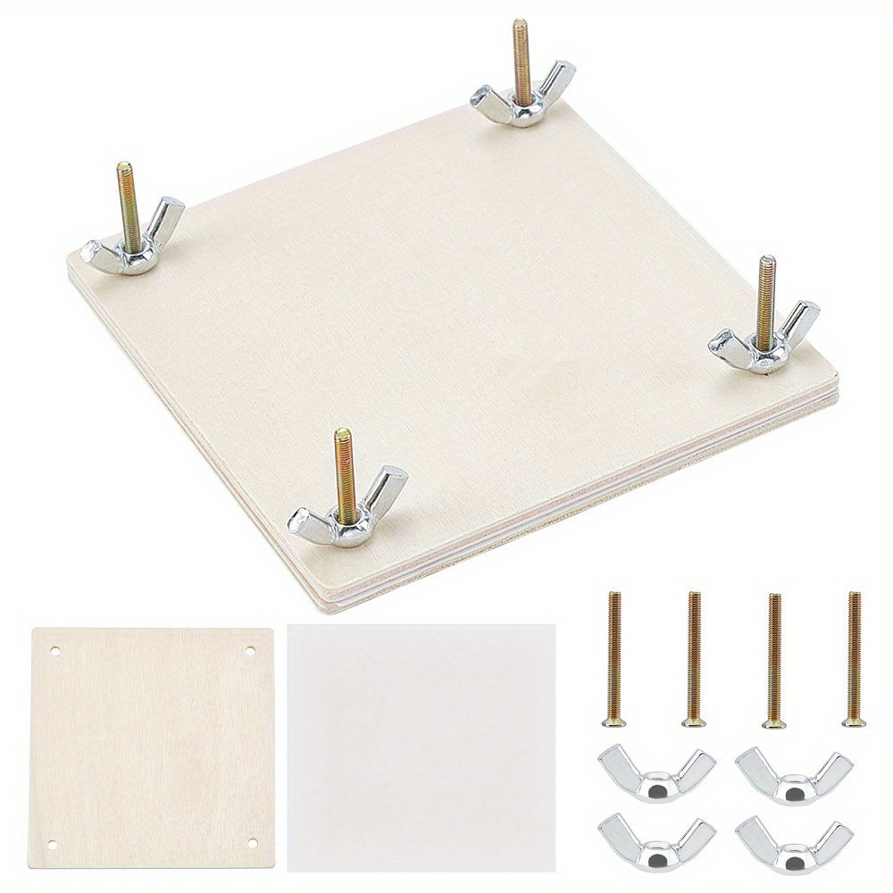 

1 Set Wooden Kit, 4x4 , Diy & Tool, Educational For Drying, Set For , Includes Plates &