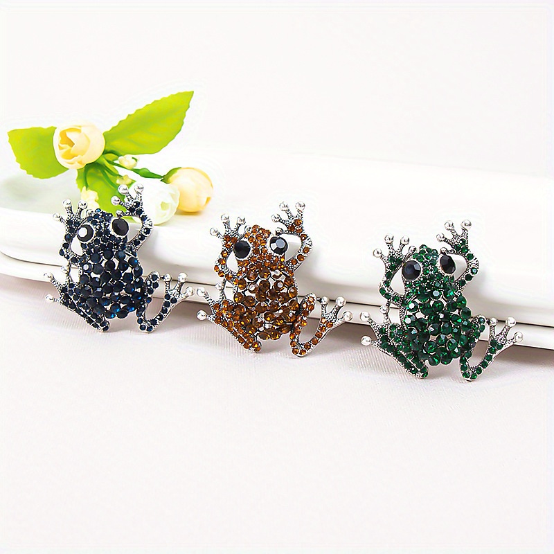 chic   frog brooch pin solid   design for casual wear gifts details 1