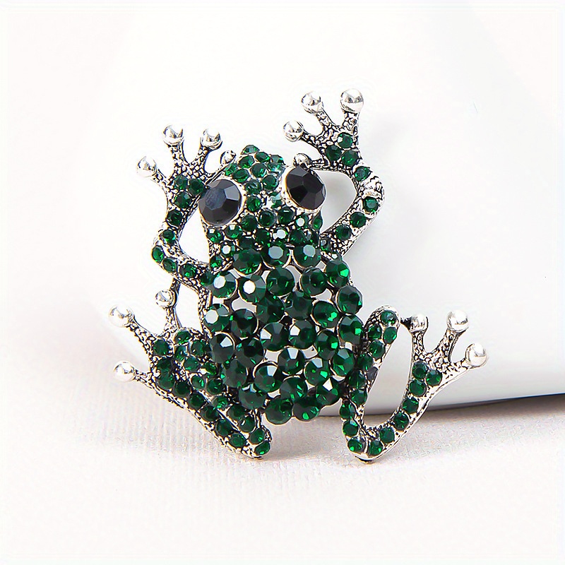 chic   frog brooch pin solid   design for casual wear gifts details 2