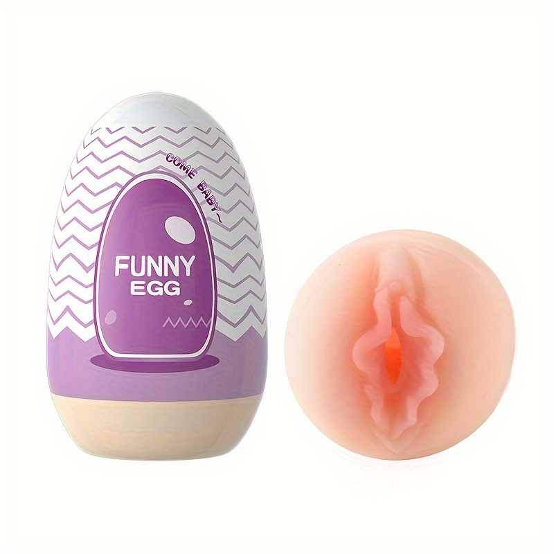 portable mini egg cup for men realistic stimulation soft tpe massager waterproof latex free adult toy orange vagina 12