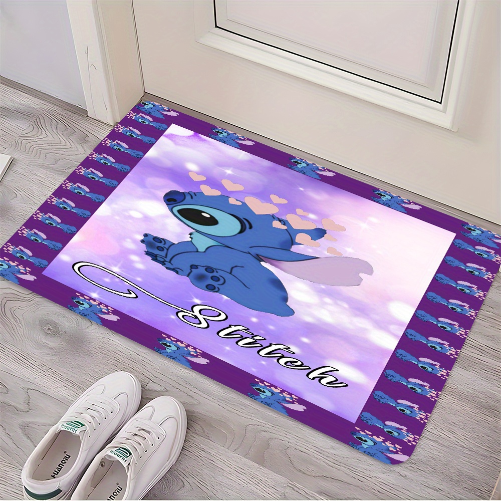 

Ume Stitch Print Bath Rug - Non-slip, Knit Weave, Machine Made, Oblong Polyester Bathroom Mat With Anti-skid Backing, Lightweight And Cozy, Ideal For Home Decor