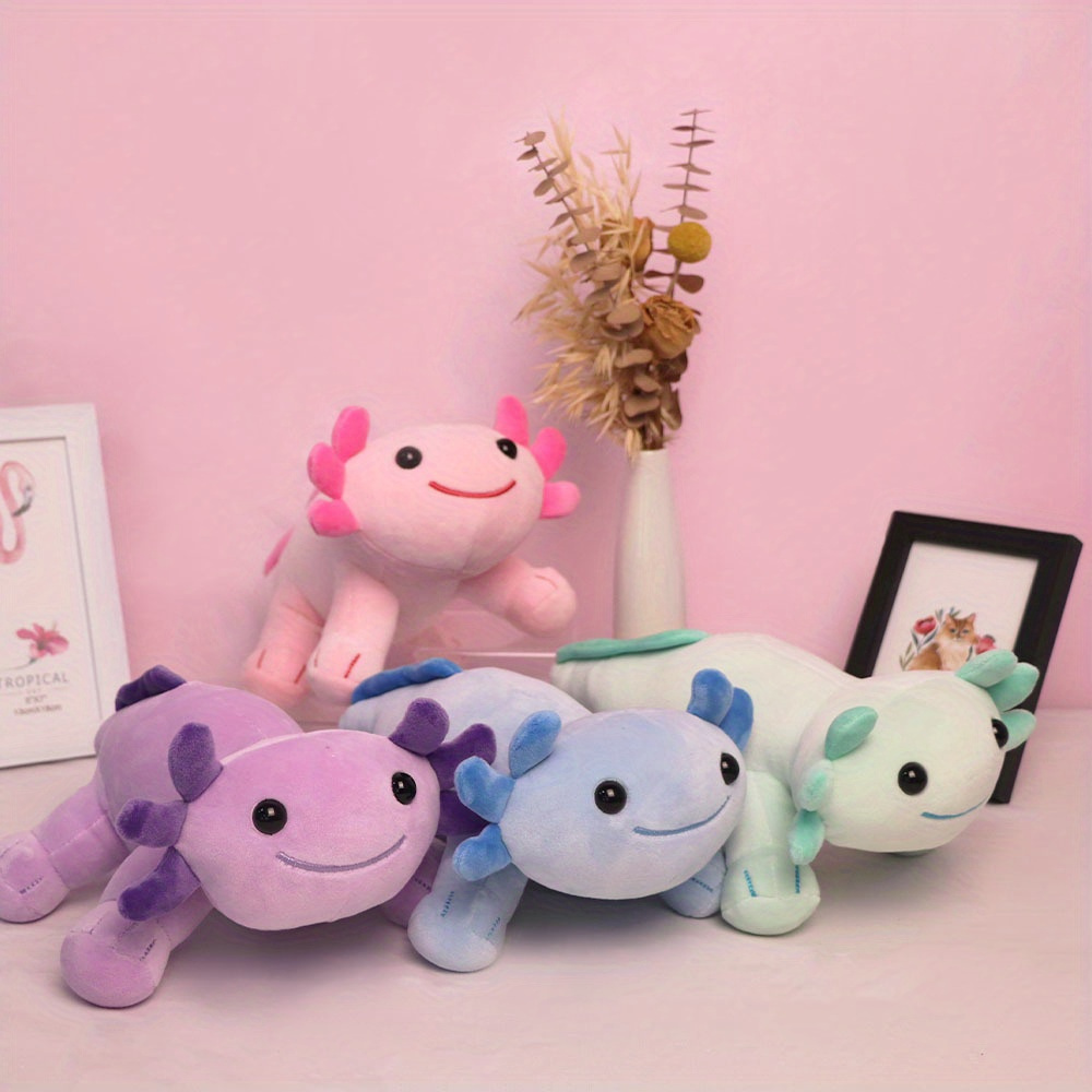 

1pc Plush Toy, Axolotl Doll In A Lying Position, Suitable For And Decoration.