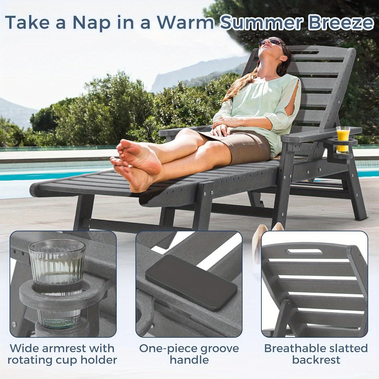 Patio Chaise Summer Winds Chaise Lounge Buy A Modern Outdoor