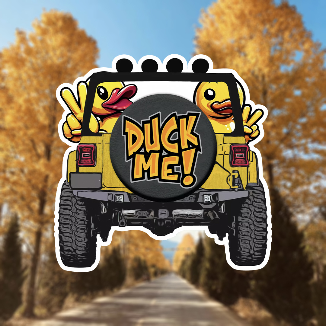 

Waterproof Rubber Duck Decal - Funny Peace Sign Wave Sticker For Cars, Off-road Vehicles & More Car Stickers For Vehicles Waterproof Car Stickers For Vehicles Waterproof Funny