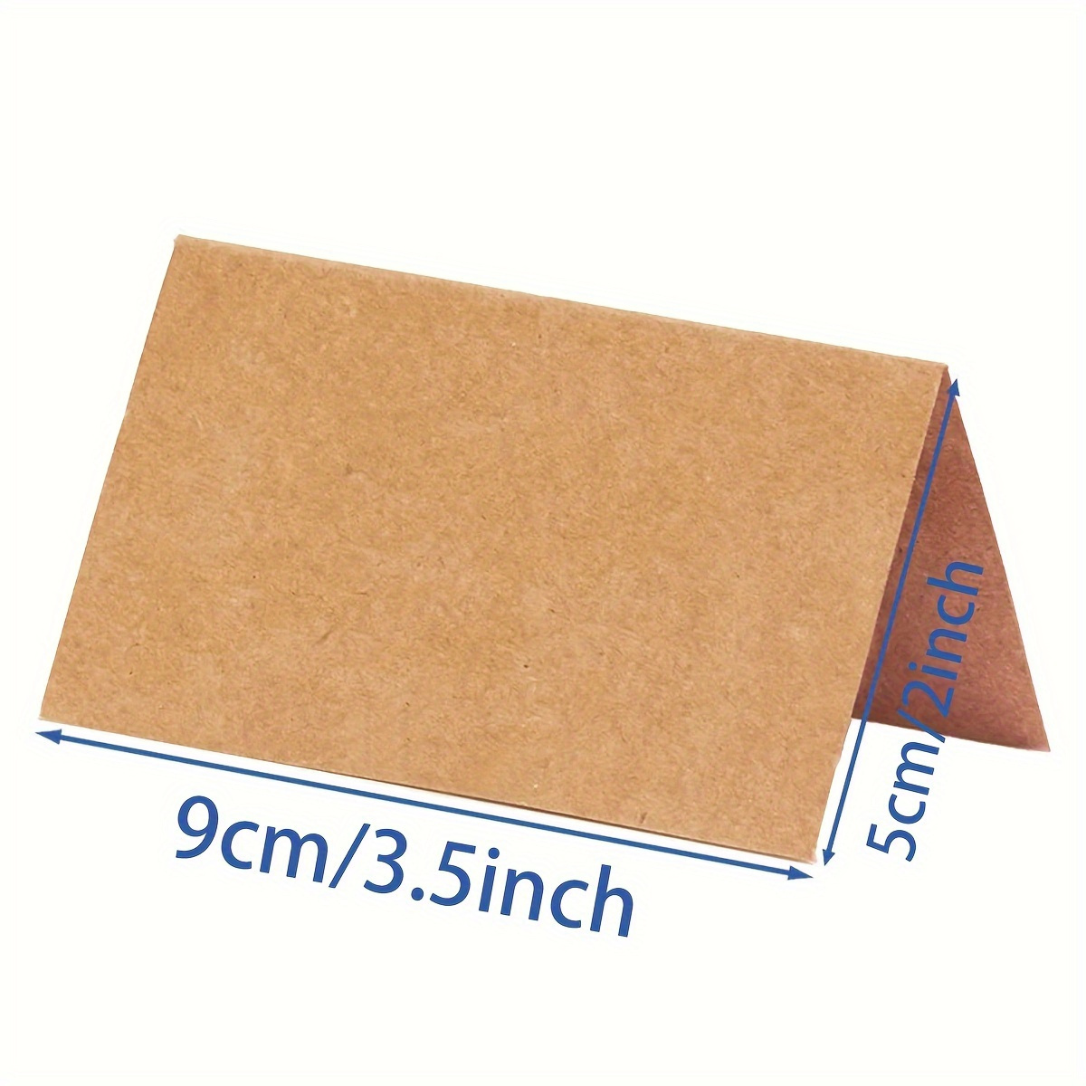 

100/50/25pcs, Seat Cards, Kraft Paper Place Cards For Table Setting, Blank Name Cards For Wedding Reception, Baby Shower, Graduation, Birthday, Table Numbers, Accessories, Christmas Decorations