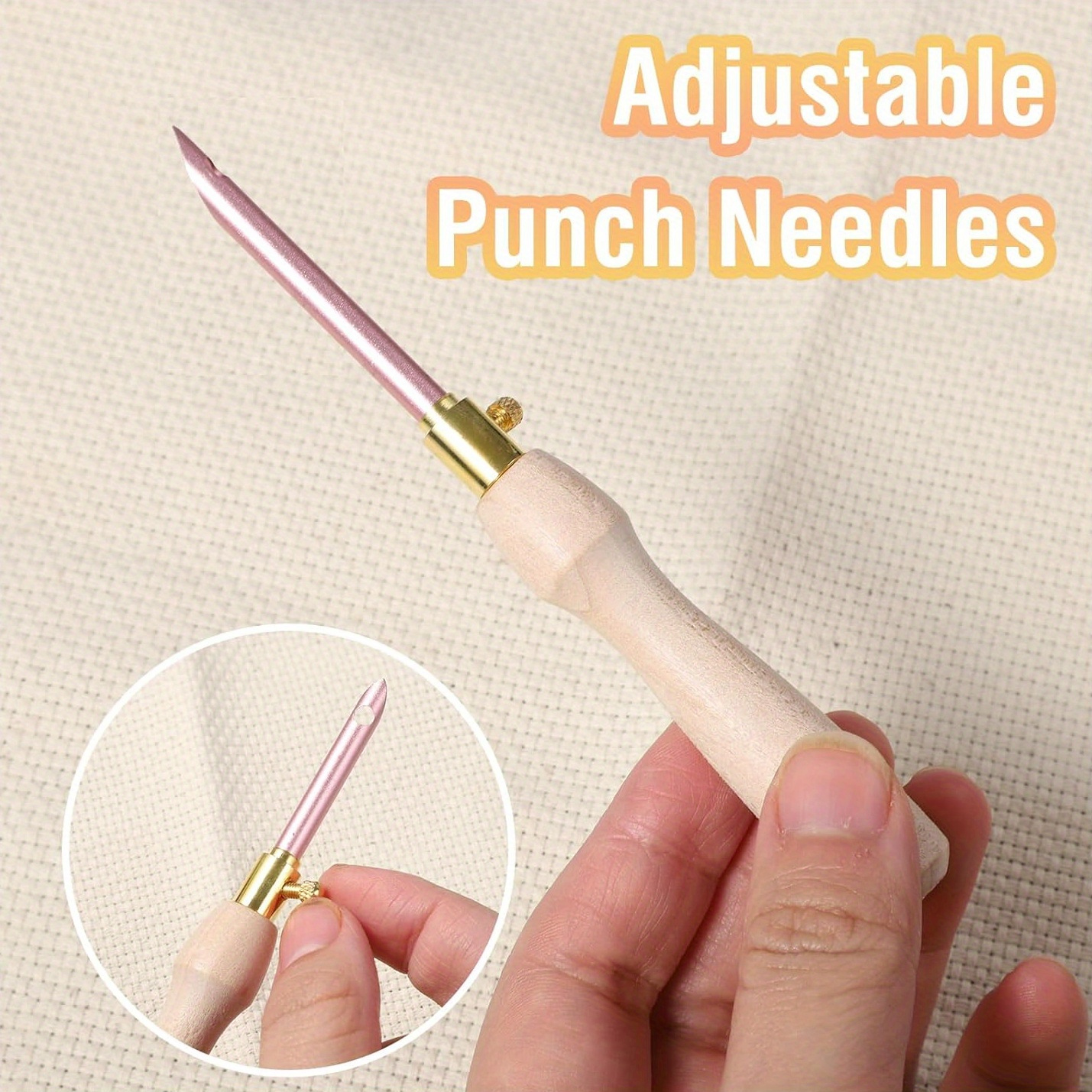 35pcs Adjustable Punch Needle Set for Embroidery