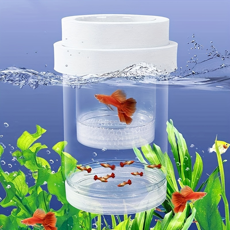 

Pvc Aquarium Fish Box - Floating Breeding Cage For Safe Fry Isolation, Ideal For & Aquatic Plants