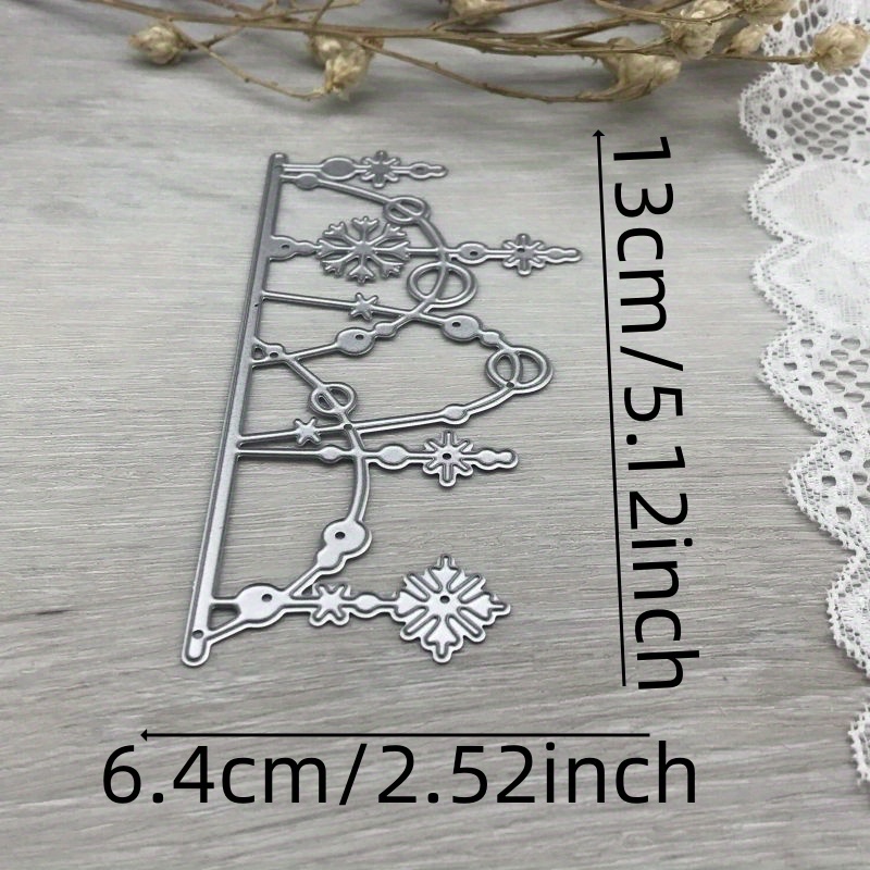 1pc Metal Cutting Die For Crafting, Ideal For Ribbon Decorations And Scrapbooking, Featuring A Blade Punch And Stencils
