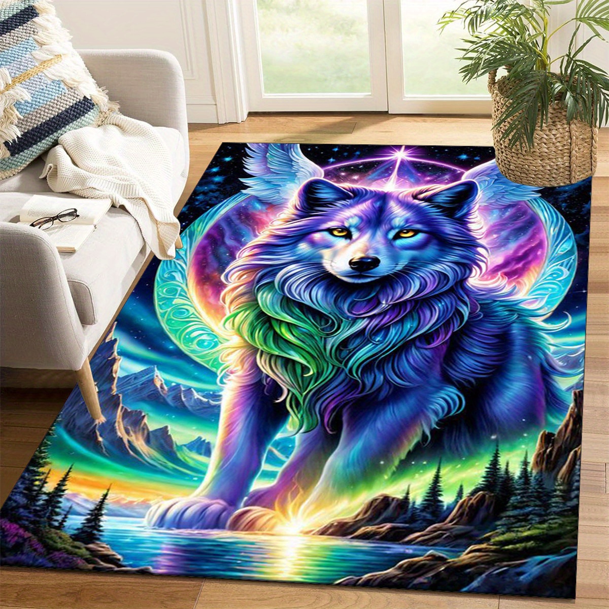 

Wolf Rug - , Polyester Mat For , Bathroom, - For Decor