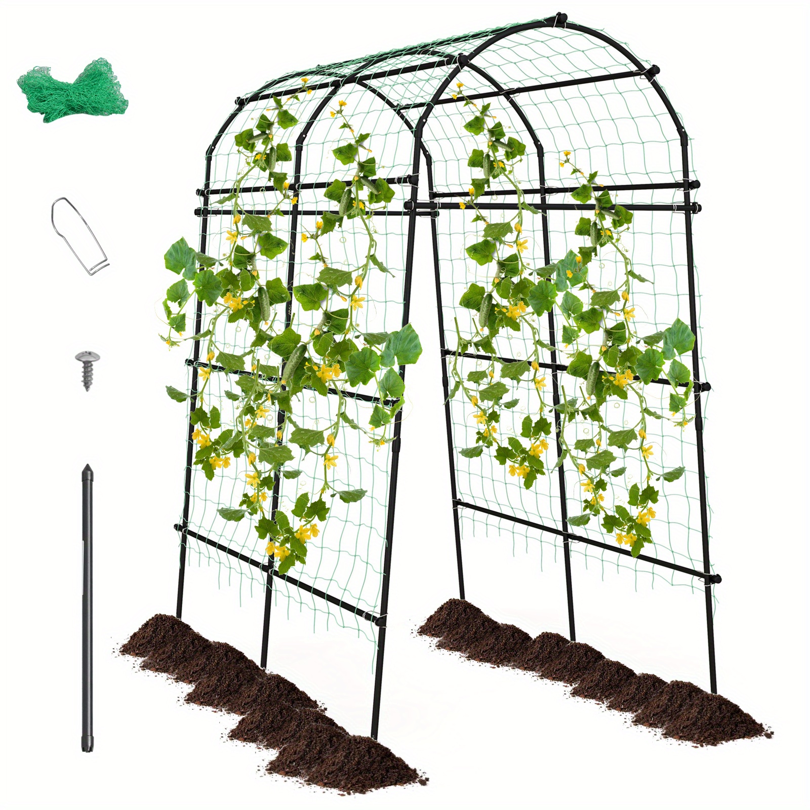 

Lifezeal 7.5ft Garden Arch Trellis Outdoor Plant Support Archway For Climbing Vine Flower
