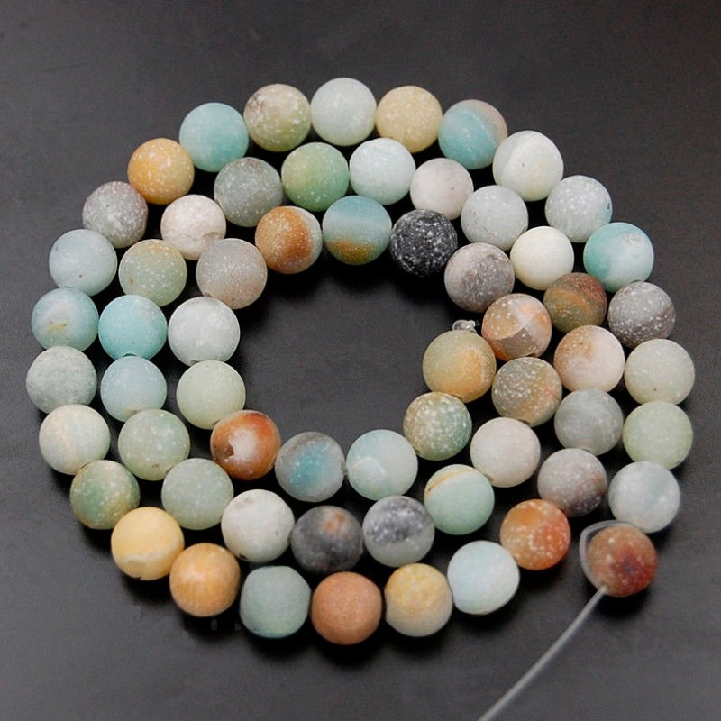 

Beads 4mm 6mm 8mm 10mm 12mm Round Loose Gemstone Spacer Beads For Making & Design 15" Full Strand