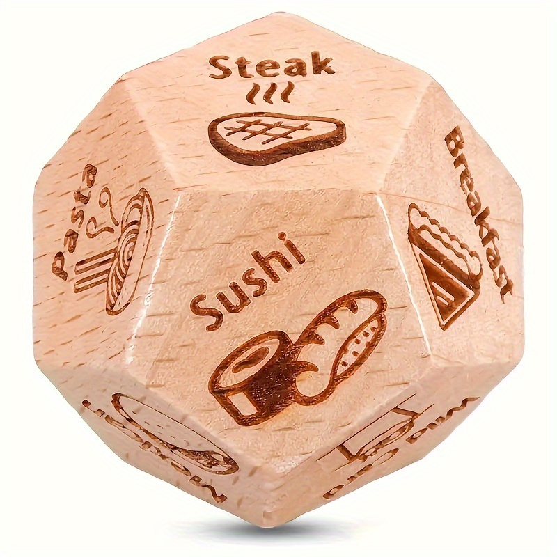 

Fun Food Decision Dice For Couples - Perfect For Date Nights, Anniversaries & Holidays - Ideal Gift For Him/her, Boyfriend/girlfriend, Husband/wife