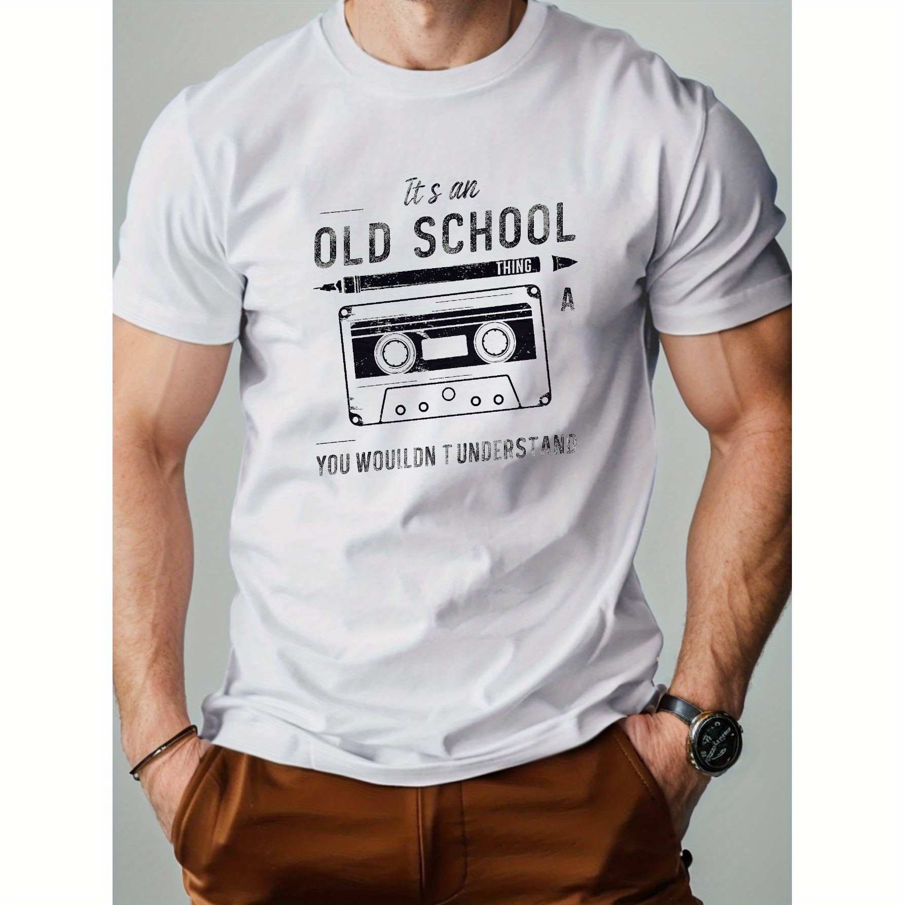 

Cassette Nostalgic Pure Cotton Men's Tshirt Comfort Fit
